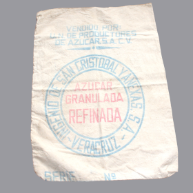 Vintage mid-20th Century Spanish U.N. Sugar Sack