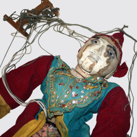 Antique Vintage Mid Century Puppet - Possibly Burmese