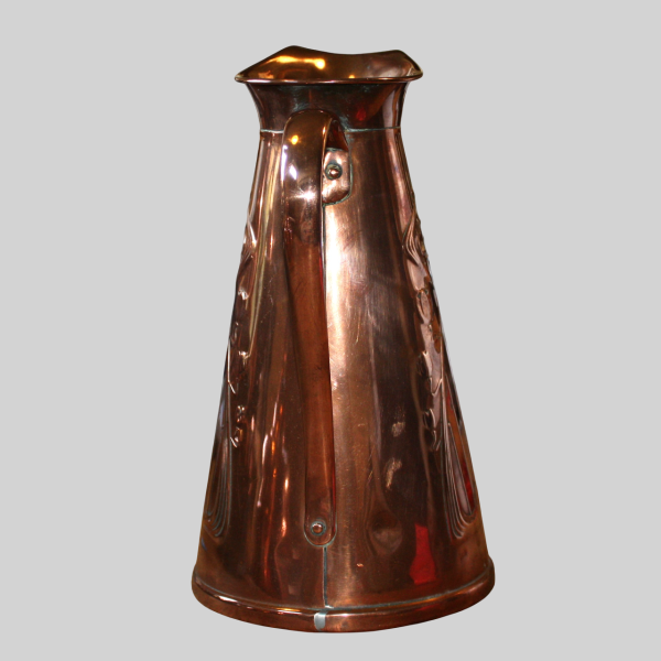 Joseph Sankey and Sons: Art Nouveau Copper Hot  Water Jug