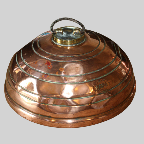 Copper WAFAX Domed Hot Water Bed Warmer. Circa 1910