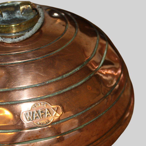 Copper WAFAX Domed Hot Water Bed Warmer. Circa 1910