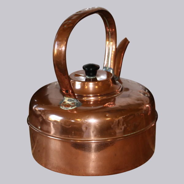 Vintage Late Mid-Century Copper Kettle